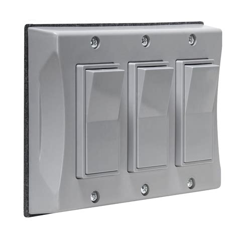 3 gang waterproof electrical box|3 gang weatherproof outlet cover.